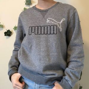 PUMA grey crewneck sweater